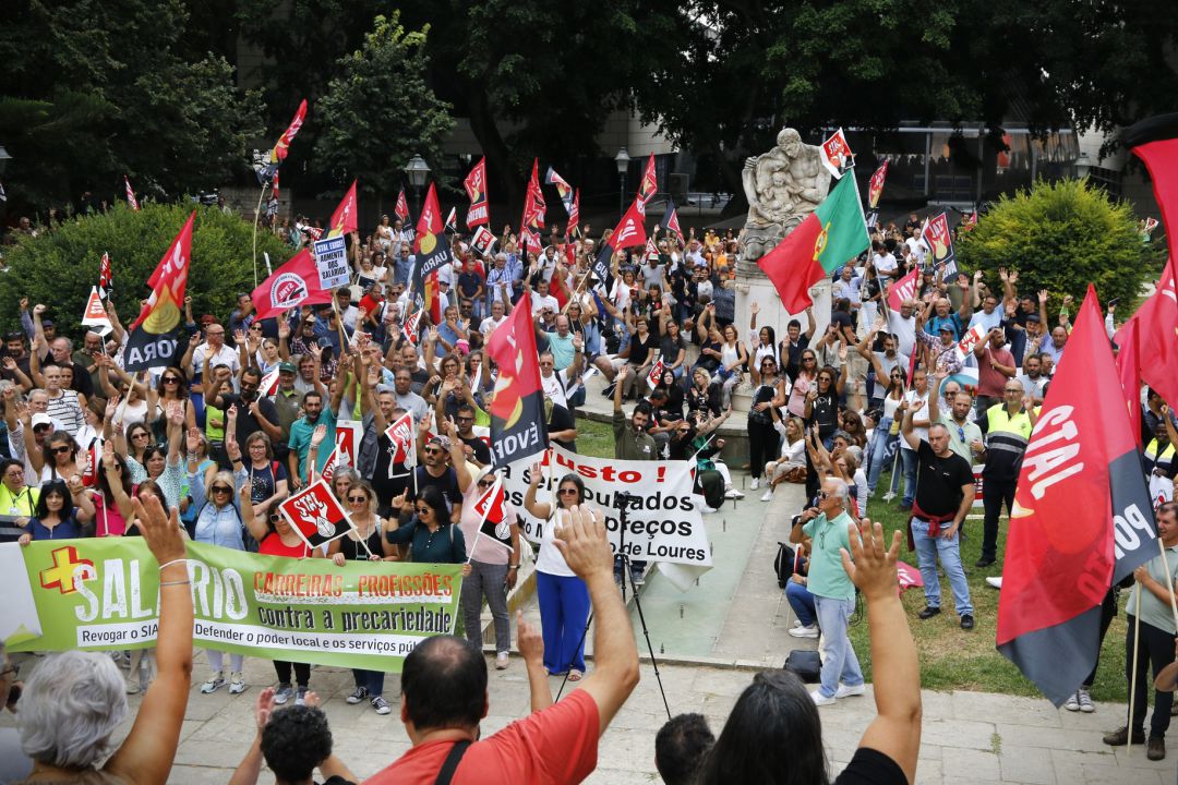 20 setembro -  Manif valorizar profissoes