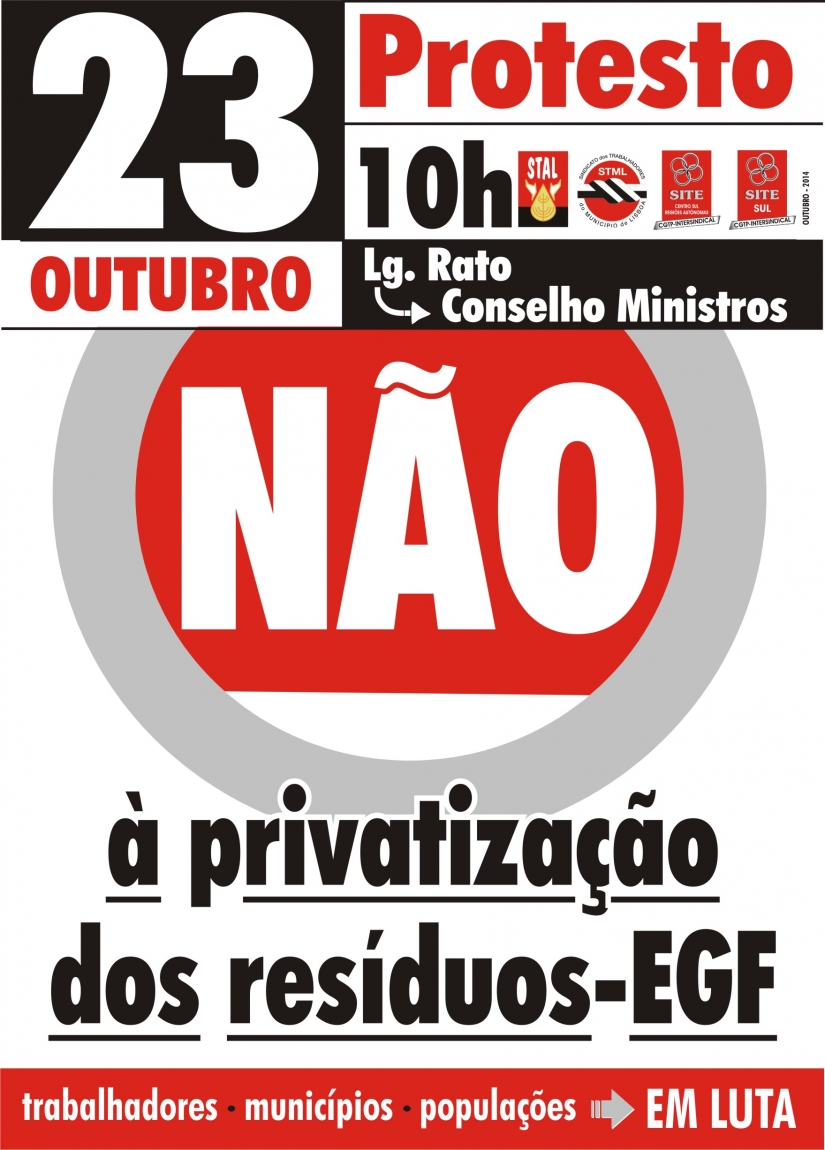 cartaz protesto EGF