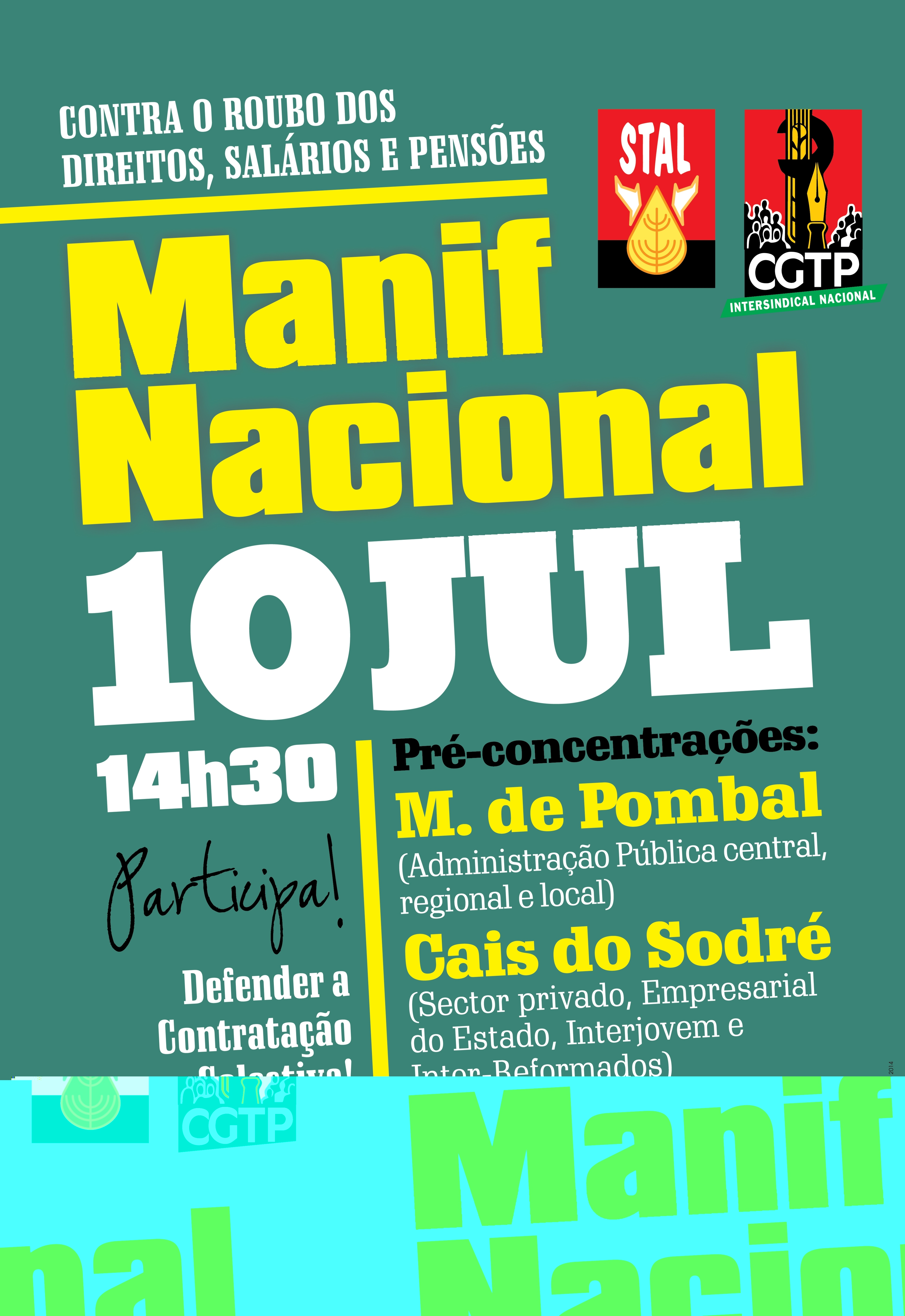 Cartaz Manif 10 Julho